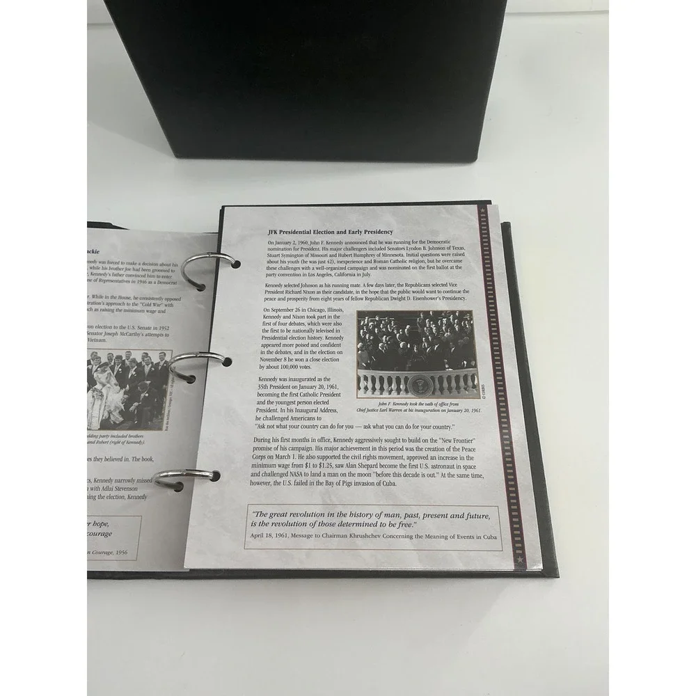 PCS Stamps & Coins JFK Centennial Uncirculated Half-Dollar Collection Binder